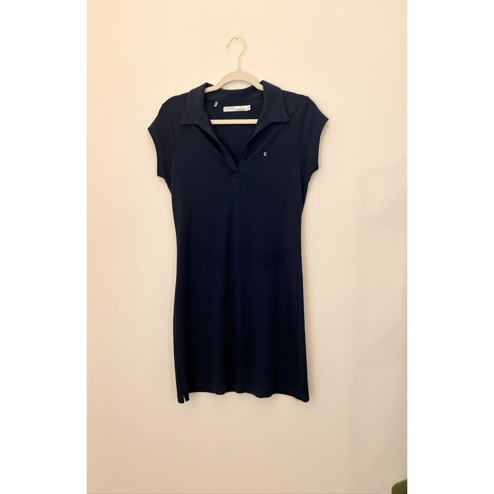 Criquet Women’s Navy Polo Dress Cotton Austin TX Size S USA Preppy - Picture 7 of 10